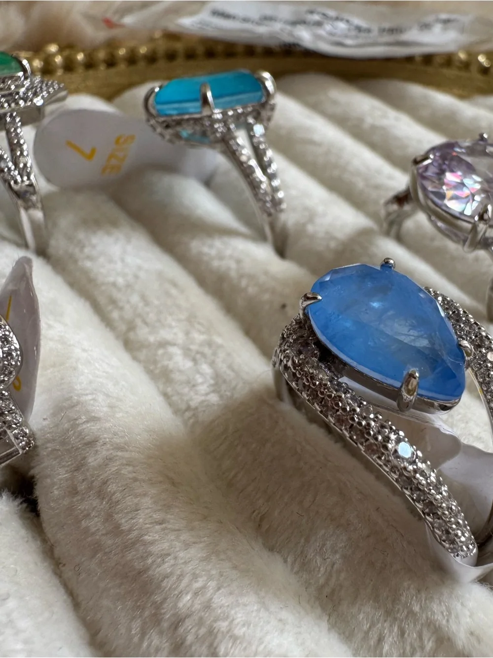 Lot of 5 Cocktail Rings - Bomb Party Size 7
